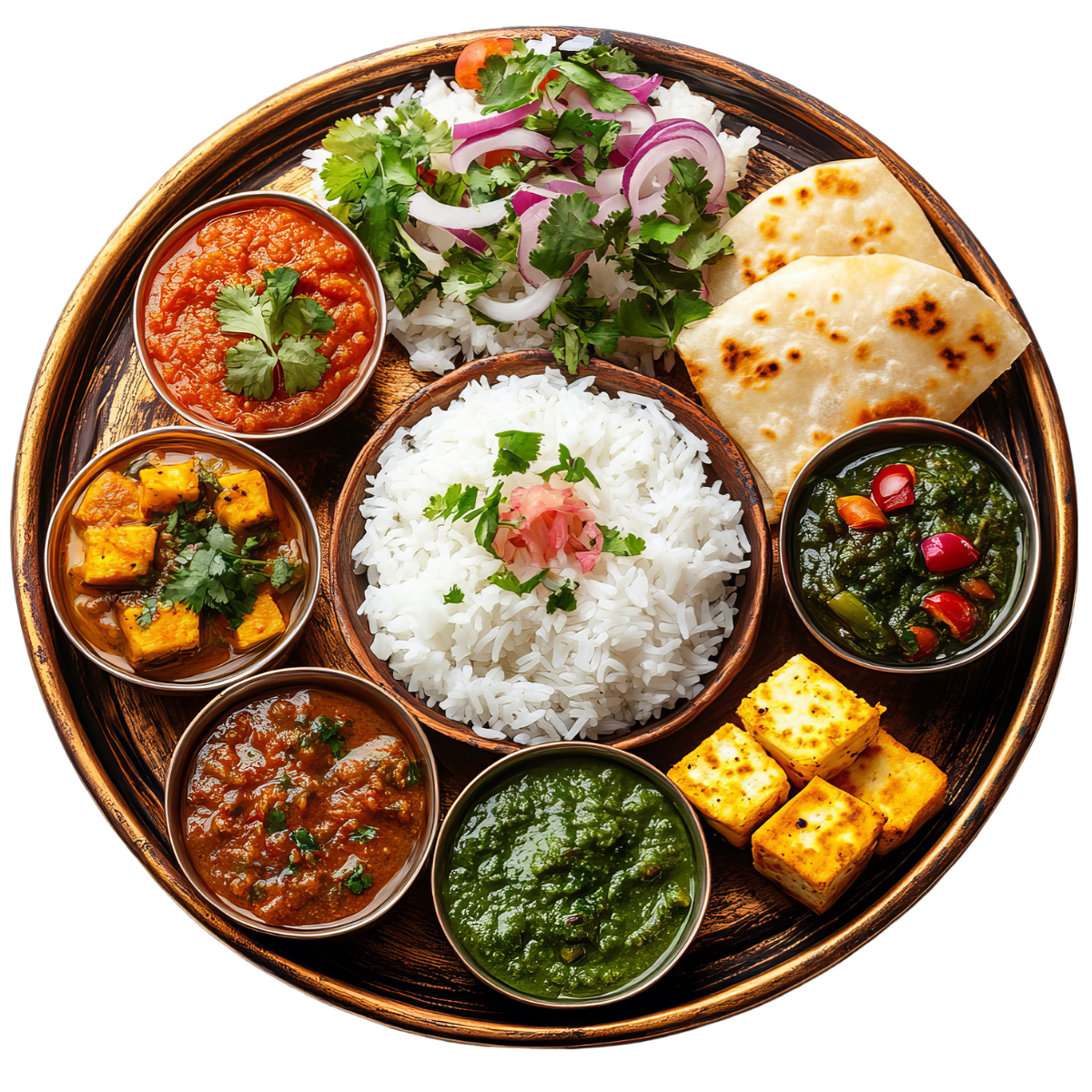 Authentic Indian Thali